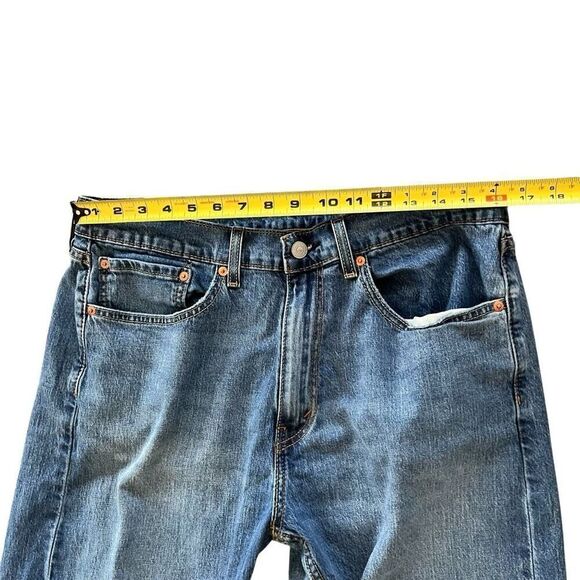 LEVI 505 Men’s Medium Wash Straight Leg Jeans Size W34 L29 - Picture 9 of 9